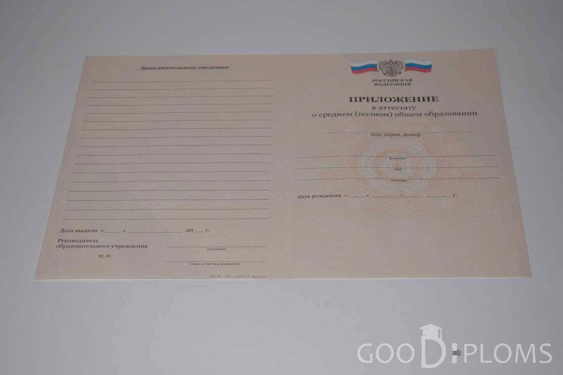 Приложение к Аттестату За 11 Класс период выдачи 2008-2009 -  Ижевск
