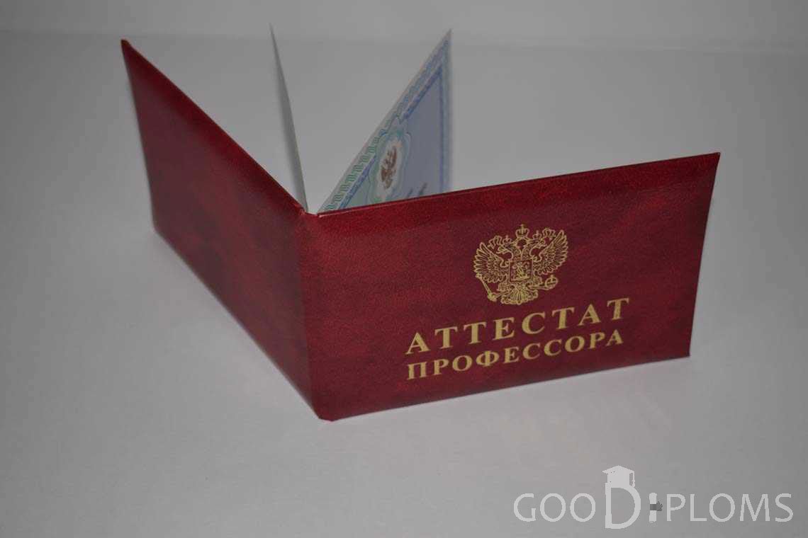 Аттестат Профессора - Обратная Сторона период выдачи 2015-2020 -  Ижевск