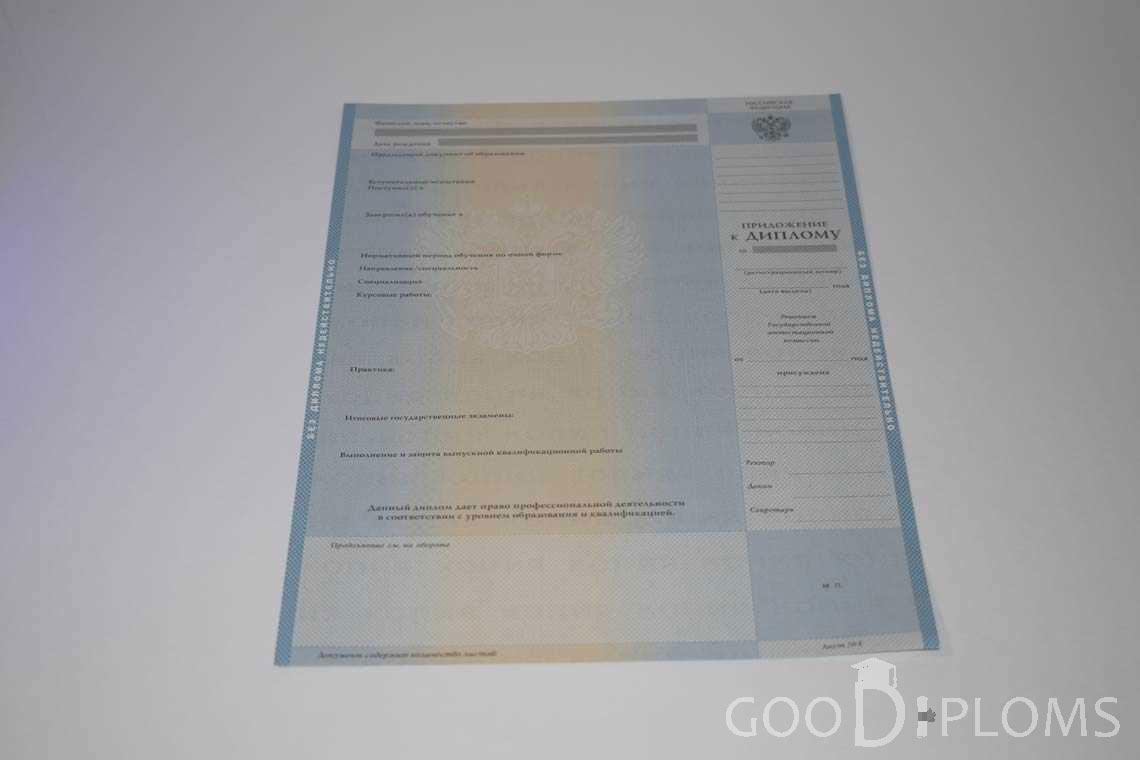 Приложение к Диплому Бакалавра в период c 2003 по 200 год - Ижевск