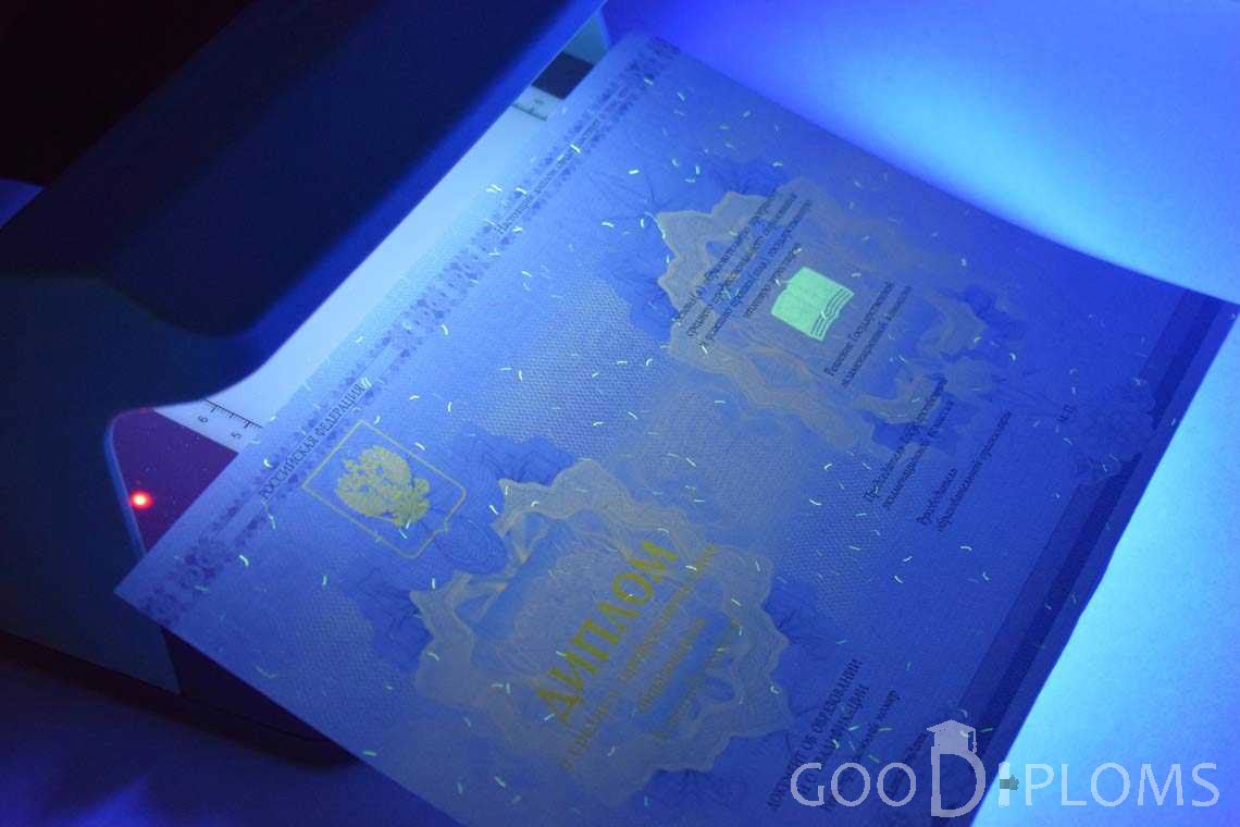 Диплом Техникума в Ультрафиолете период c 2014 по 2025 год - Ижевск